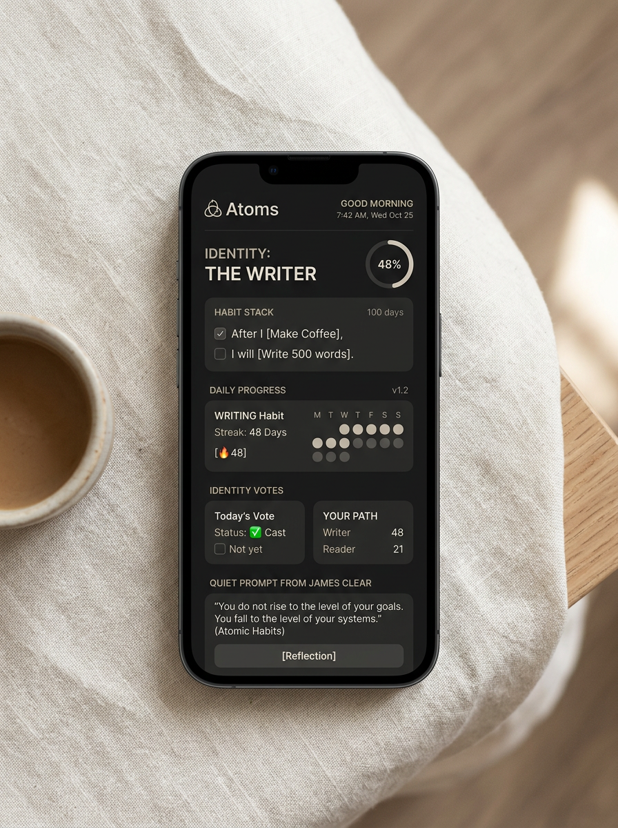 Atoms App Product Interface Preview